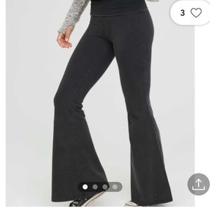 OFFLINE By Aerie Real Me High Waisted Foldover Super Flare Legging